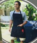 7774 Weber Stephen Company Accessories New Black Barbecue Cotton Apron Ajusts Neck Custom Fit Deep Pockets