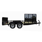 7x14tandemutil Sle Utility Trailers Tandem Axle Dove Tail Trailer With Side