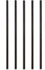 805855 Deck Balusters Black Aluminum Round Porch Railing 691171805855