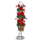2pdb1012 808412731600 Evergreen Patriotic Geraniums Statement Stake