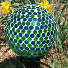 815008028914 Sunnydaze Mosaic Glass Gazing Globe Ball Inch Green