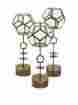 81647-3 81647 Imax 2016 Set Of 3 Terrariums On Pedestals Succulent Containers Decor