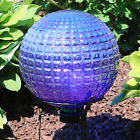 819271025441 Sunnydaze Purple Textured Squares Outdoor Garden Gazing Globe