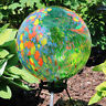 819271025496 Sunnydaze Green Artistic Glass Outdoor Garden Gazing Ball