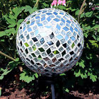819271025564 Sunnydaze Mirrored Diamond Mosaic Outdoor Garden Gazing Globe