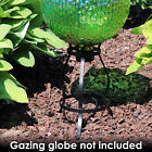 819271025595 Sunnydaze Black Steel Curved Legs Outdoor Gazing Ball