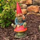 819804017547 Sunnydaze Adam With Butterfly Gnome Small Lawn And