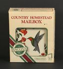 83500 Bacova Hummingbird Bird Mailbox Decorative Metal Porch Style Rack