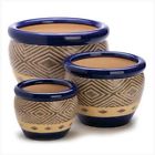 849179010584 Unbranded Cobalt Planters Trio Pack Of Set