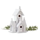 849179011918 Unbranded Victorian Birdhouse White-finished