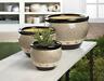 849179036928 Summerfield Terrace Modern Black Trim Planter Trio
