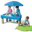 850900 Step2 New Cascading Cove Sand Box Water Table Toys Umbrella Kids Outdoor Fun Playset