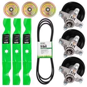 Mk1005681 8ten Deck Rebuild Kit Blade Spindle Belt Idler For Mtd Troy Bilt Mustang Xp 50 Inch