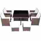B00iiaxif8 9-piece Outsunny Outdoor Pe Rattan Wicker Nesting Patio Dining Table Set