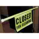 9175i-91 Impact Door Barrcade Sign Eng Clsd For Cleaning
