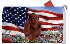 94063 Best Of Breed Mailbox Cover Irish Setter Patriotic By Tamara