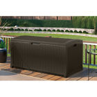98193 Suncast Patio Bench Durable Resin Storage Outdoor Poolside 743406498193