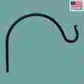 98374 The Renovators Supply Plant Hangers Black Wrought Iron Arm Hanger 096962407551