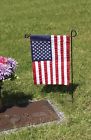 9901028 Evergreen Flag Garden Black Iron Cemetery Stand 746851076411