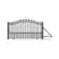 Ac1500nor Kit And Aleko St.petersburg Style Iron 12 Single Slide Driveway Gate