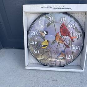 Acurite 01781 Songbirds Thermometer By Birds Temperature Nature Patio Usa 2013 New