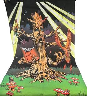91200 Adams Apple Vintage Inch Tree Wizard Polyester Banner Flag 60.5 X 35