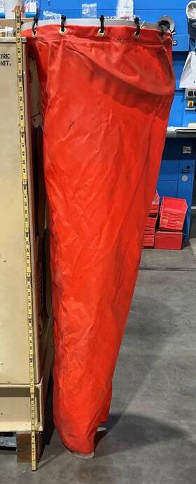 Awccfs18-60 Airport Windsock Corporation Corp 18 Inch X60 Orange And Aluminum Frame 48 Pole