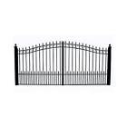 Aleko Driveway Gates Iron Steel Gate New Prague Style 18 Single Swing 013964716023