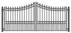 Aleko Moscow Style Iron Wrought Gate 18 High Quality Driveway Gates 013964716207