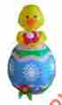 B00d9ckqms Bzb Goods Easter Inflatable Chick 4 Foot With Flower Yard Decoration Kid Adult Favorite 753179271749