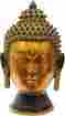 B00gsvg144 Exotic India Lord Buddha Head Brass Statue