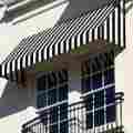 B00ho03az6 Awntech 6-ft Balcony Awning Canopy Window Entry Black White Stripes Decorative Shelter 658555071329
