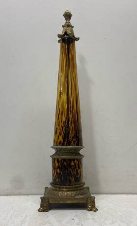 Bombay Company 3200629 Faux Tortoise Obelisk