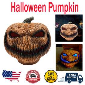 885njhu885 Branded Halloween Terrible Gift Idea For Kids Pumpkin Head Led Rotten Us