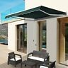 Ca100110-005g0242 Outsunny Manual Retractable Patio Awning Shelter Uv Protection 046655320131