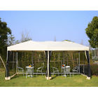 Ca840-012yl0243 Outsunny Outdoor Pop Up Party Tent Mesh Sidewalls 095509784728