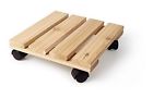Cedar Wood Caddy Plant Tree Pots Wheel Rolling Unknown Move Heavy Holds Up Stand Outdoor 746321285275
