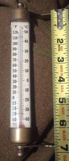 Ccbt1bp Conant Decor I Indoor Outdoor 7.5 Inch Thermometer Bronze Patina Nice Gift Shop Tool