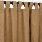 Cur108corks Sunbrella Solid Canvas Outdoor Curtain With Tab Top Cork