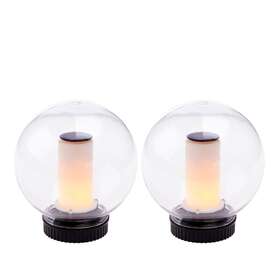 Ct225 Destinationgear 920978702383 Solar Powered Flame Floating Flickering Ball Lights For Pools And Bath 2 Pack