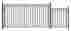 Dg12madsswped Aleko Madrid Style Iron Gate High Quality Driveway Gates With Pedestrian