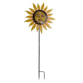 Direct International D-318-16082 Smiling Face Sunflower Garden Twirler Wind Spinner Stake 71.5 Inches High