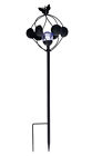 Elj9233v Compass Home Black Metal Solar Wind Spinner With 889526124052