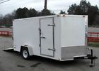Enclosed6x12 Sle Enclosed Trailers Trailer White Axle