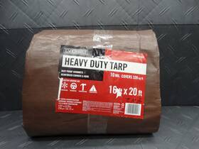 Hld1620h Everbilt 16 Ft. X 20 Brown/silver Heavy Duty Tarp