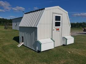 8x11cc-1022-2 Flat Rock Sheds Chicken Shed Coop Building Portable
