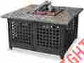 Gad860sp Blue Rhino Gas Outdoor Firebowl With Slate Marble Mantel 40 000 Btu Cast Iron Burner 722589683398