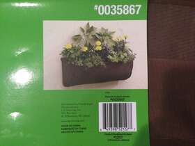 0035867 Garden Treasures Wall Trough Planter 24 Inch Canvas Lot Of 3 New With Hardware