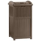 Ghw1732 Suncast Resin Wicker Trash 728131181077