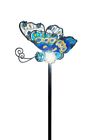 Gl00530 Transcontinental Group Blue Butterfly Garden Stake With Solar 5029936650214